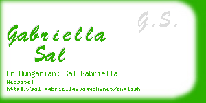 gabriella sal business card